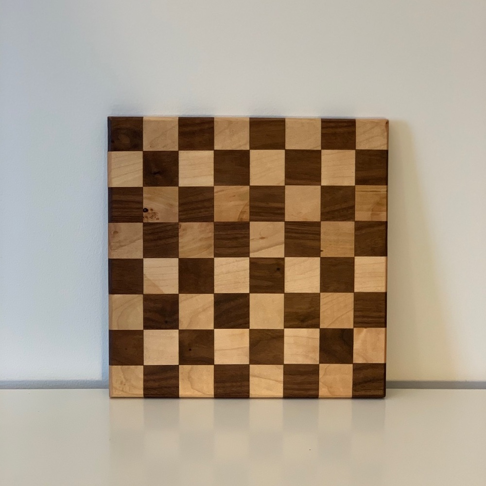 NWOT - checker wood serving cheese board